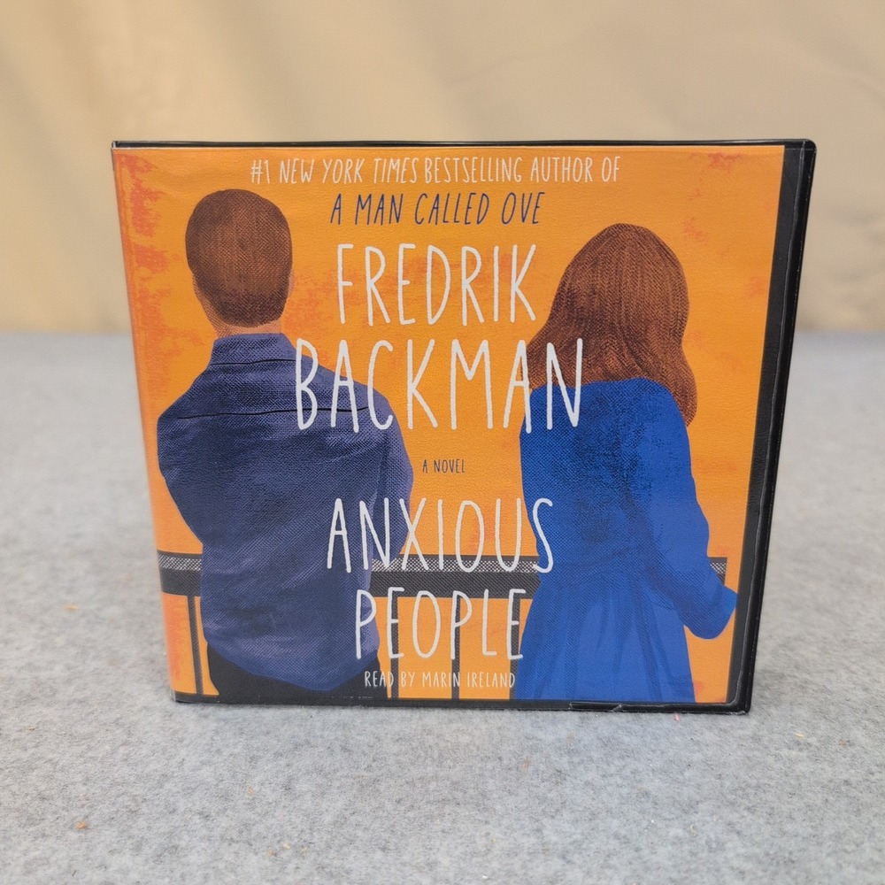 Anxious People Fredrik Backman Audiobook 8 CD Set Unabridged Marin Ireland - Picture 1 of 2